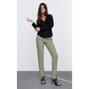 Zara Tapered Leg Split Ankle Dress Pant